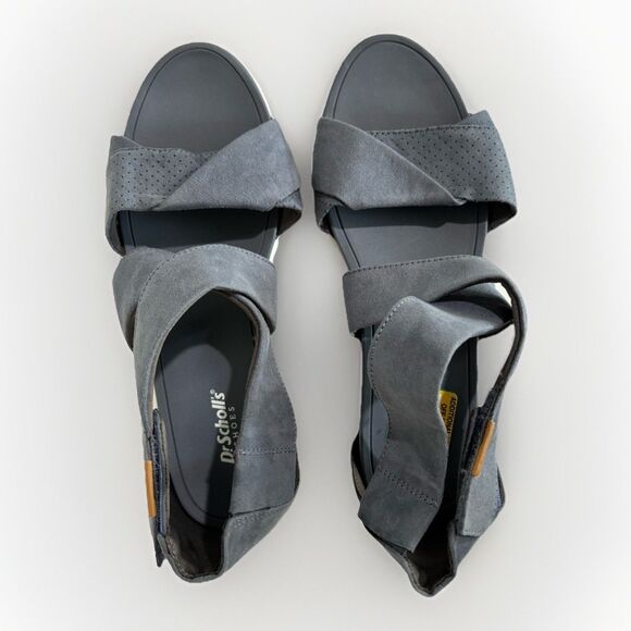 Dr. Scholl's Women's Time Off Fun Ankle Strap Sandal Blue Sz 10 - Picture 2 of 7